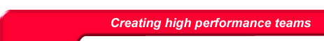 "Creating high performance teams"